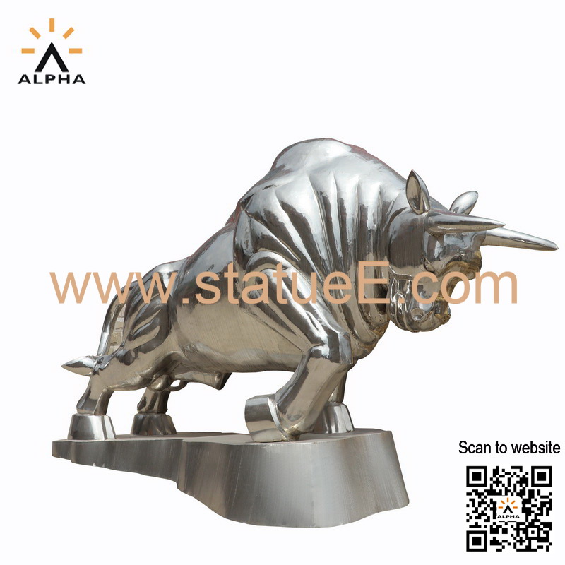 metal bull statue